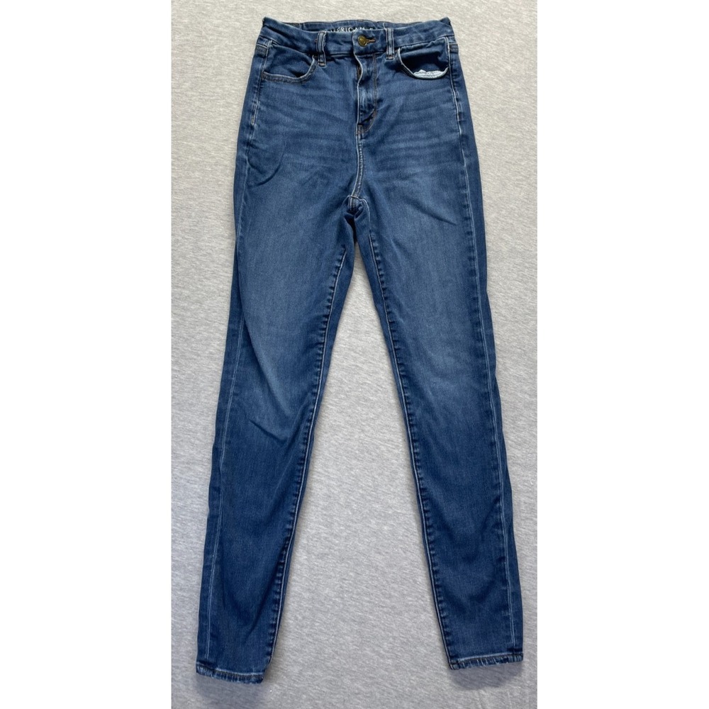 American Eagle Outfitters Jeans Womens 4 Blue Next Level Stretch Slim Skinny Leg